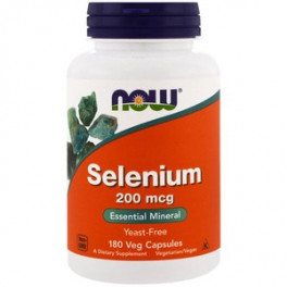 NOW Selenium 200 мкг, 180 капс