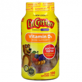 L`il Gritters Детский витамин D3 190 таб